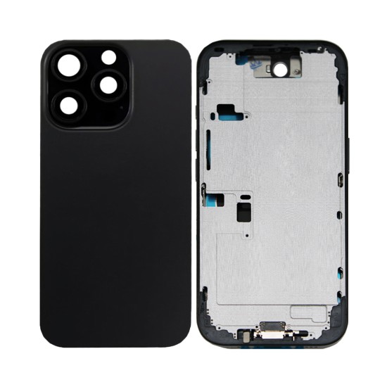 Back Cover with Frame+Flex+Vibrator Apple iPhone 16 Pro Black